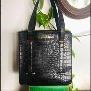 Christian Siriano Alligator Black Purse/ handbag/ tote bag/